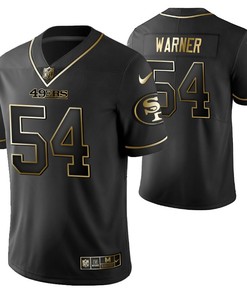 San Francisco 49ers Fred Warner 54 2021 Nfl Golden Brandedition Black Jersey Gift For 49ers Fans
