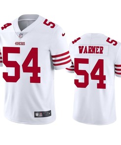 San Francisco 49ers Fred Warner 54 2022-23 Vapor Limited White Jersey - Men's