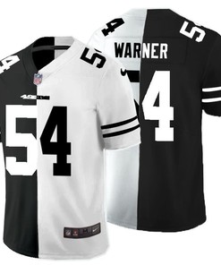 San Francisco 49ers Fred Warner #54 Nfl 2020 Black And White Jersey