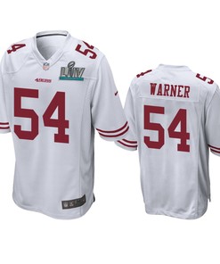 San Francisco 49ers Fred Warner White Super Bowl Liv Game Jersey