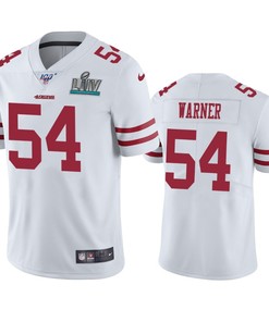 San Francisco 49ers Fred Warner White Super Bowl Liv Vapor Limited Jersey
