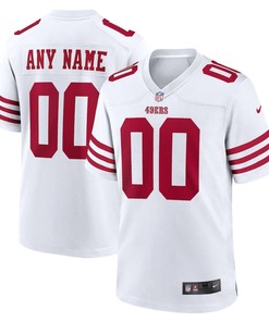 San Francisco 49ers Game Custom 00 Player Jersey - White
