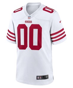 San Francisco 49ers Game Custom 00 Player Jersey - White