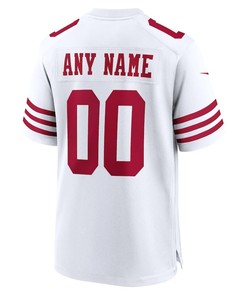 San Francisco 49ers Game Custom 00 Player Jersey - White