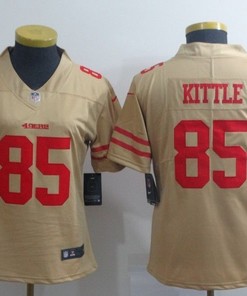 San Francisco 49ers George Kittle #85 2020 Nfl Golden Womens Jersey Jersey