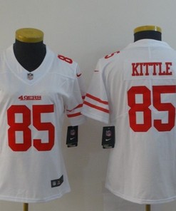 San Francisco 49ers George Kittle #85 2020 Nfl White Womens Jersey Jersey