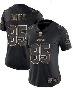 San Francisco 49ers George Kittle #85 Nfl 2020 Black Womens Jersey Jersey