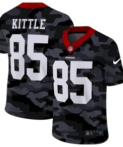 San Francisco 49ers George Kittle #85 Nfl 2020 Camo Black Jersey