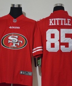 San Francisco 49ers George Kittle #85 Nfl 2020 Red Orange Jersey