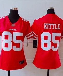 San Francisco 49ers George Kittle #85 Nfl 2020 Red Womens Jersey