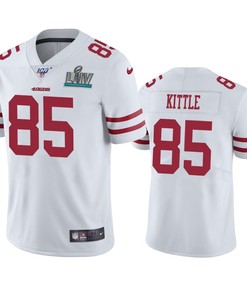 San Francisco 49ers George Kittle White Super Bowl Liv Vapor Limited Jersey