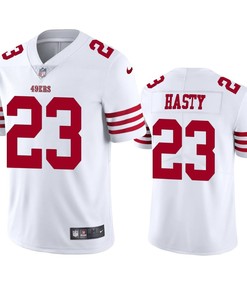 San Francisco 49ers JaMycal Hasty 23 2022-23 Vapor Limited White Jersey - Men's