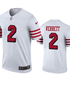 San Francisco 49ers Jason Verrett White Color Rush Legend Jersey - Mens
