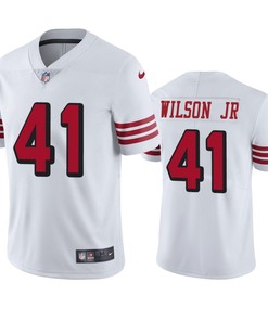 San Francisco 49ers Jeff Wilson Jr. White Nike Color Rush Limited Jersey