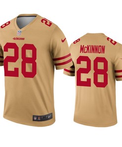 San Francisco 49ers Jerick Mckinnon Gold Inverted Legend Jersey