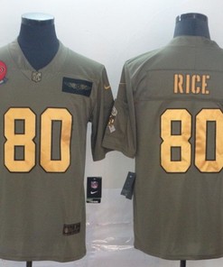 San Francisco 49ers Jerry Rice #80 2020 Nfl Camo Jersey Jersey