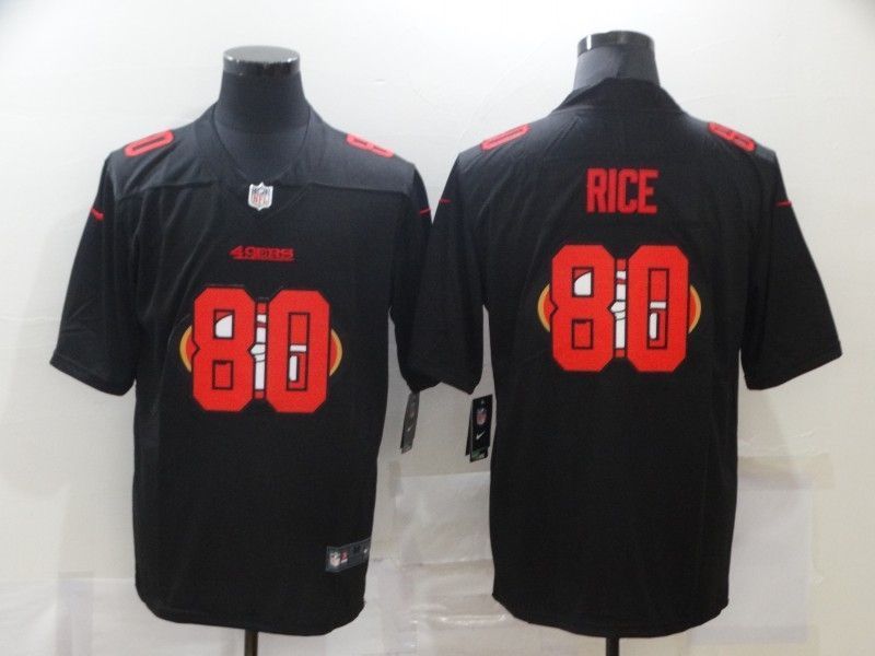 San Francisco 49ers Jerry Rice #80 Nfl 2020 Black Jersey