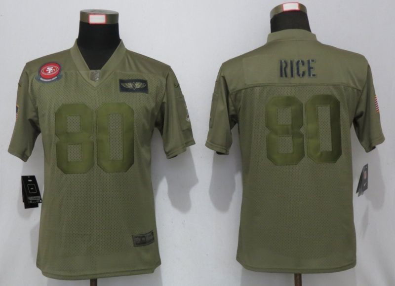 San Francisco 49ers Jerry Rice #80 Nfl 2020 Camo Jersey - Bluefink