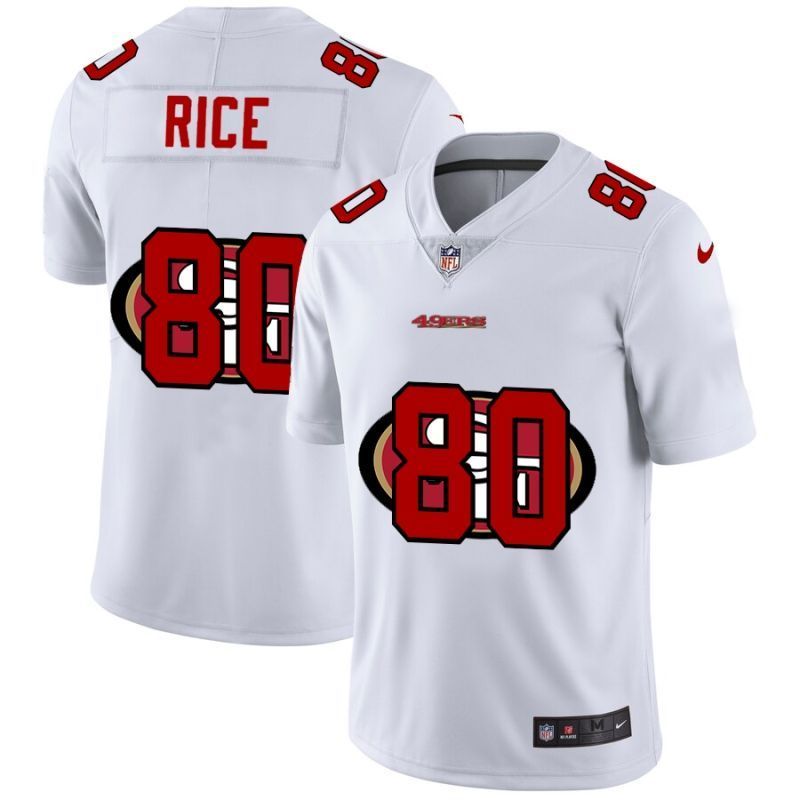 San Francisco 49ers Jerry Rice #80 Nfl 2020 White Jersey - Bluefink