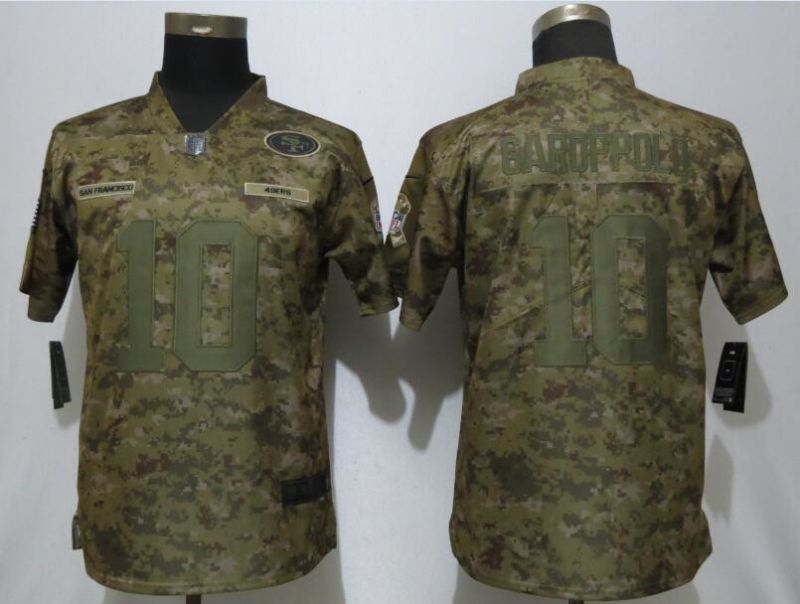 San Francisco 49ers Jimmy Garoppolo #10 2020 Nfl Camo Jersey Jersey