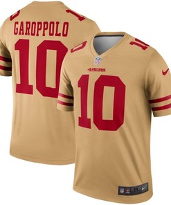 San Francisco 49ers Jimmy Garoppolo #10 2020 Nfl Golden Jersey Jersey