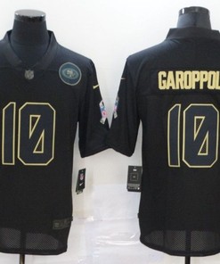 San Francisco 49ers Jimmy Garoppolo #10 Nfl 2020 Black Jersey