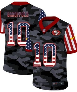 San Francisco 49ers Jimmy Garoppolo #10 Nfl 2020 Camo Black Jersey