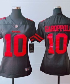 San Francisco 49ers Jimmy Garoppolo #10 Nfl 2020 Dark Brown Womens Jersey