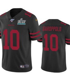 San Francisco 49ers Jimmy Garoppolo Black Super Bowl Liv Vapor Limited Jersey