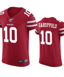 San Francisco 49ers Jimmy Garoppolo Scarlet 100th Season Vapor Elite Jersey