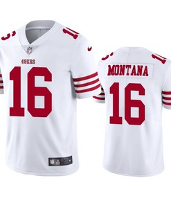 San Francisco 49ers Joe Montana 16 2022-23 Vapor Limited White Jersey - Men's
