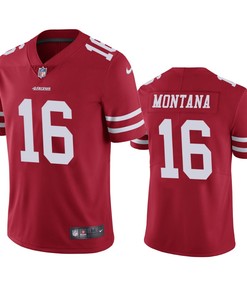 San Francisco 49ers Joe Montana Red Vapor Limited Jersey