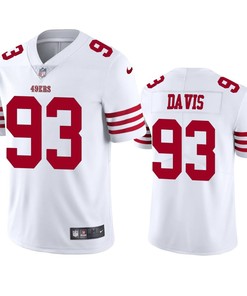 San Francisco 49ers Kalia Davis 93 White Vapor Limited Jersey