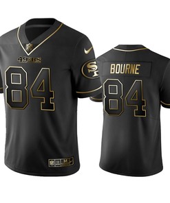 San Francisco 49ers Kendrick Bourne Black Golden Edition 2019 Vapor Untouchable Limited Jersey - Mens