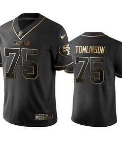 San Francisco 49ers Laken Tomlinson Black Golden Edition 2019 Vapor Untouchable Limited Jersey - Mens