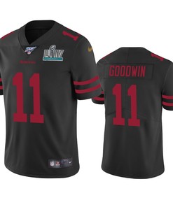 San Francisco 49ers Marquise Goodwin Black Super Bowl Liv Vapor Limited Jersey