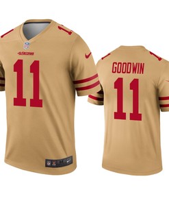 San Francisco 49ers Marquise Goodwin Gold Inverted Legend Jersey