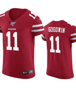 San Francisco 49ers Marquise Goodwin Scarlet 100th Season Vapor Elite Jersey