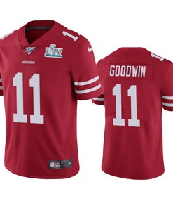 San Francisco 49ers Marquise Goodwin Scarlet Super Bowl Liv Vapor Limited Jersey