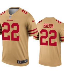 San Francisco 49ers Matt Breida Gold Inverted Legend Jersey