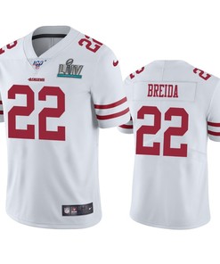 San Francisco 49ers Matt Breida White Super Bowl Liv Vapor Limited Jersey