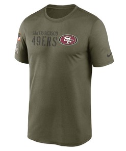 San Francisco 49ers Men 2022 Salute to Service Legend Team T-Shirt - Olive