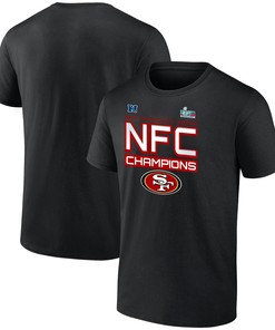 San Francisco 49ers NFC Champions Iconic Slant Black T-Shirt
