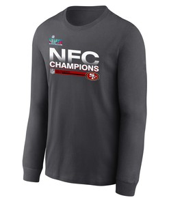 San Francisco 49ers NFC Champions Locker Room Trophy Collection Dark Heather Sweatshirt