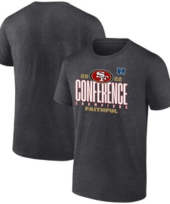 San Francisco 49ers NFC Conference Champions Faithful T-Shirt - Charcoal