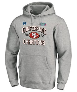 San Francisco 49ers NFC Conference Champions Light Grey Pullover Hoodie