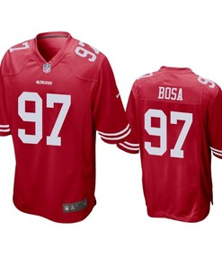 San Francisco 49ers Nick Bosa 2019 Nfl Draft Scarlet Game Jersey