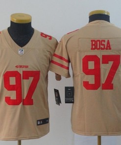 San Francisco 49ers Nick Bosa #97 2020 Nfl Golden Womens Jersey Jersey