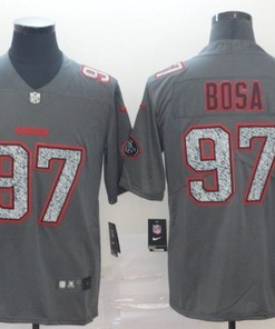San Francisco 49ers Nick Bosa #97 2020 Nfl Grey Jersey Jersey