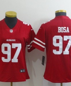 San Francisco 49ers Nick Bosa #97 2020 Nfl Red Womens Jersey Jersey